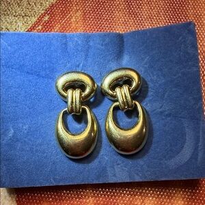 Chic Gold-Tone Drop Earrings